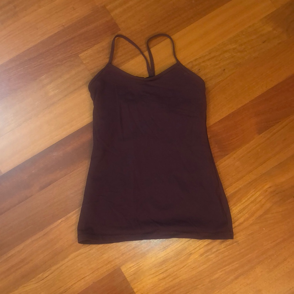 Burgundy lulu lemon tank top!
